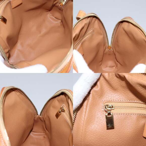 CELINE Macadam Canvas Backpack Pvc Leather Beige - Picture 12 of 13